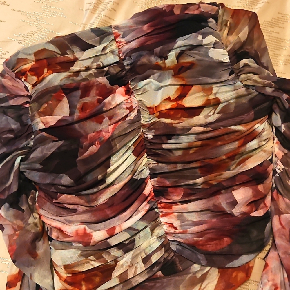 Floral Long Sleeve Blouse / Express - Picture 6 of 7